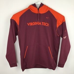 Nike Maroon and Orange Hoodie